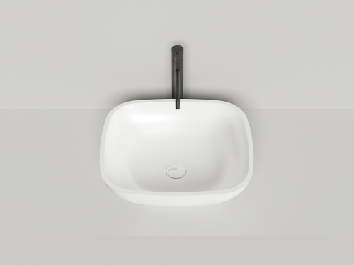 Раковина из искусственного камня S-Stone Salini GLORIA 1102208M 50х40 накладная цвет белый без отверстий под смеситель - фото 3